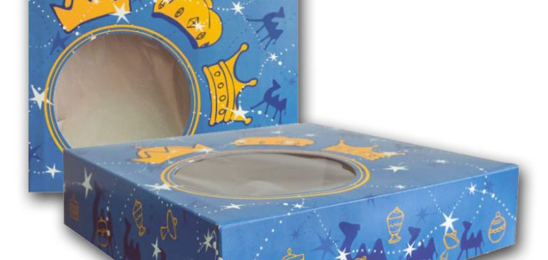 Caja cuadrada roscón